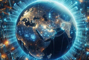 AI analyzing cybersecurity threats